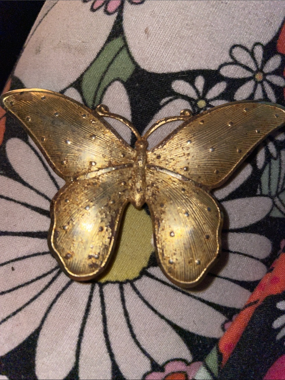 Gold Butterfly Brooch - Vintage-Inspired Statement Pin